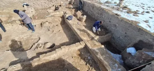 پایان اولین فصل کاوش تپه باستانی بوزنجرد قهاوند