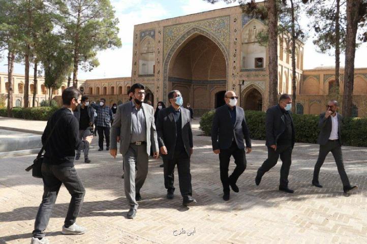 بازدید وزیر میراث فرهنگی از مسجد تاریخی امام (ره) سمنان