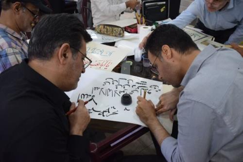 گردهمایی نسخ و ثلث نویسان برتر کشور در همایش شیخ زین العابدین محلاتی
